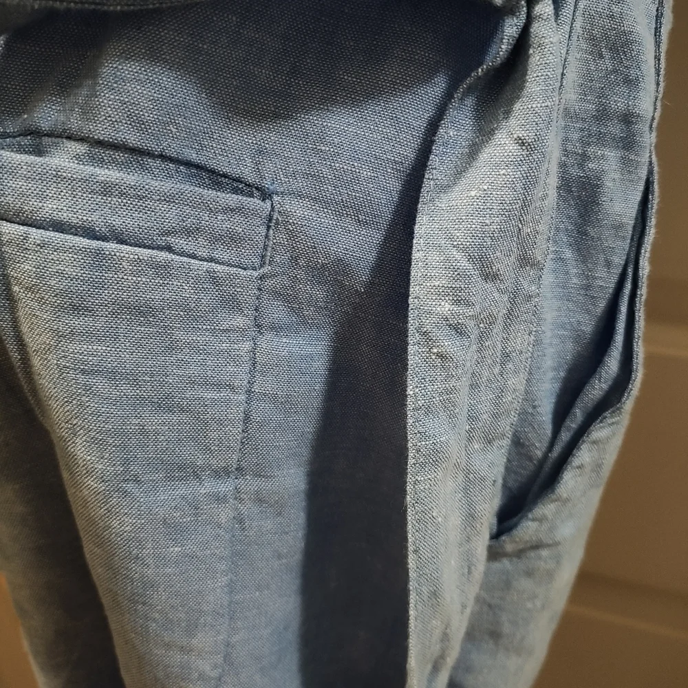 Carve Designs Blue Sleeveless V-Neck Pantsuit - Picture 3 of 6
